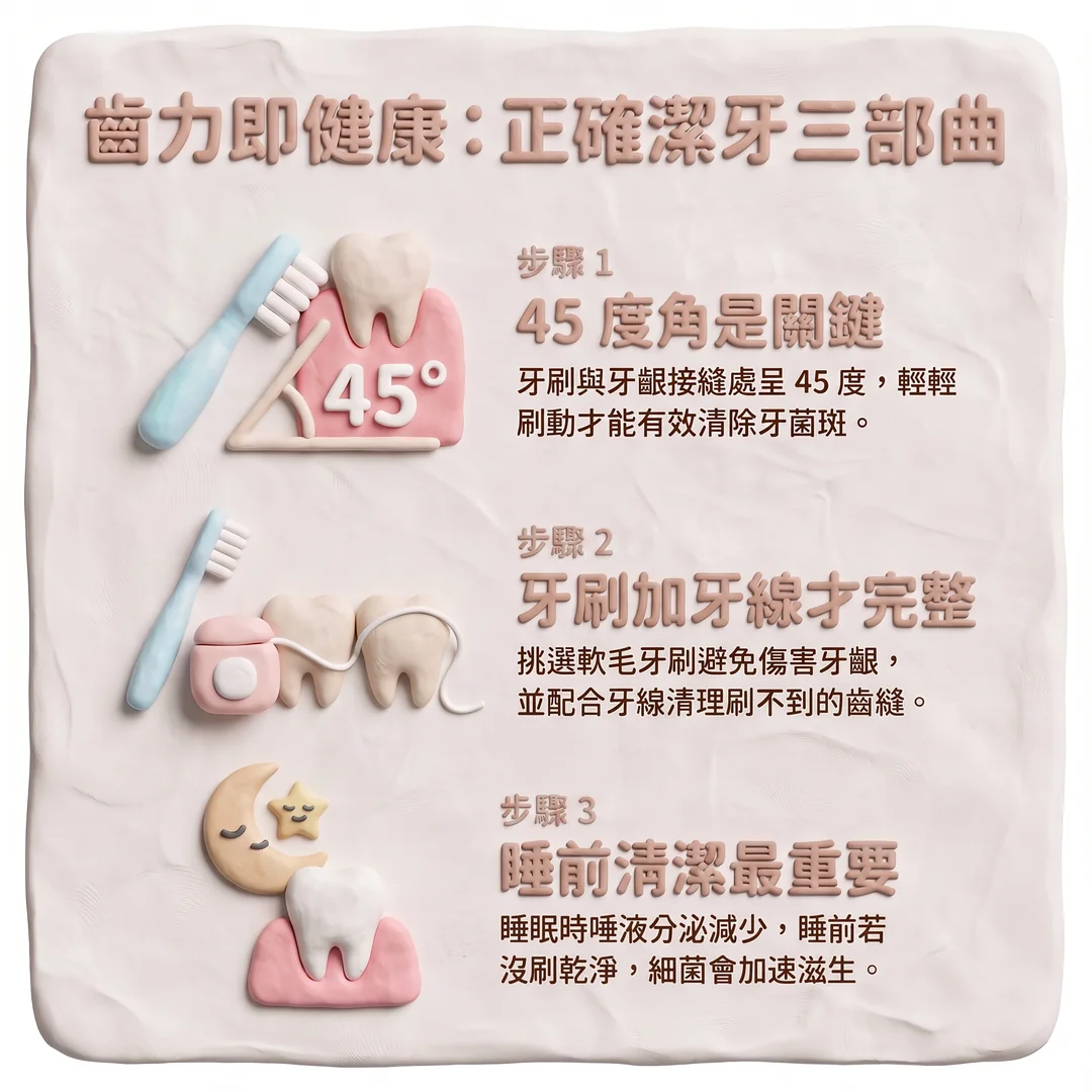 <a href='/search/tags/正確潔牙/' target='_blank'>正確潔牙</a>三部曲(圖/AI生成製圖)