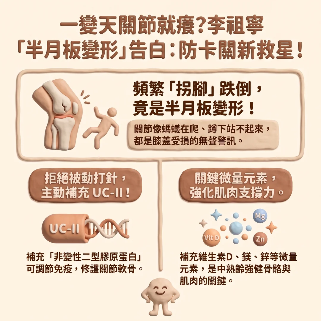膝關節健康與營養建議(圖/AI生成製圖)