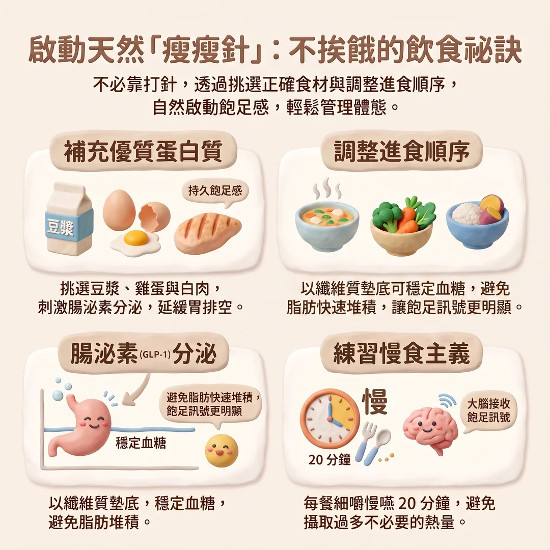 不挨餓的自然飲食祕訣（圖／AI生成製圖）
