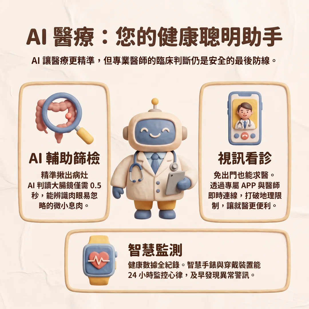 AI 醫療:健康聰明助手(圖/AI生成製圖)