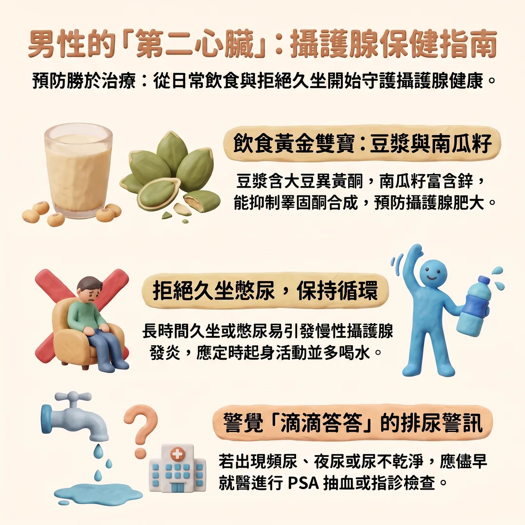 男性的攝護腺保健指南(圖/AI生成製圖)
