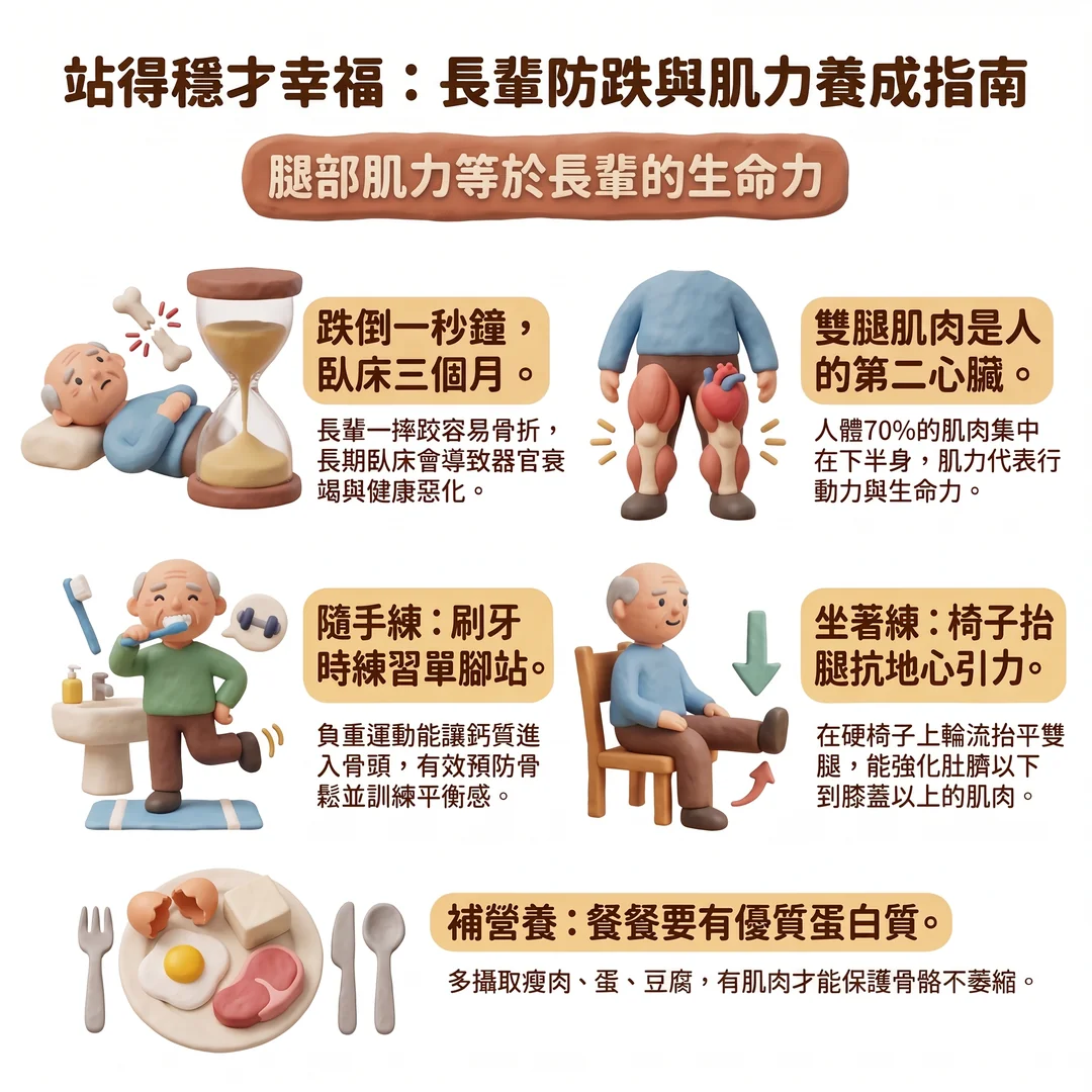 <a href='/search/tags/長輩防跌/' target='_blank'>長輩防跌</a>肌力養成指南(圖/AI生成製圖)