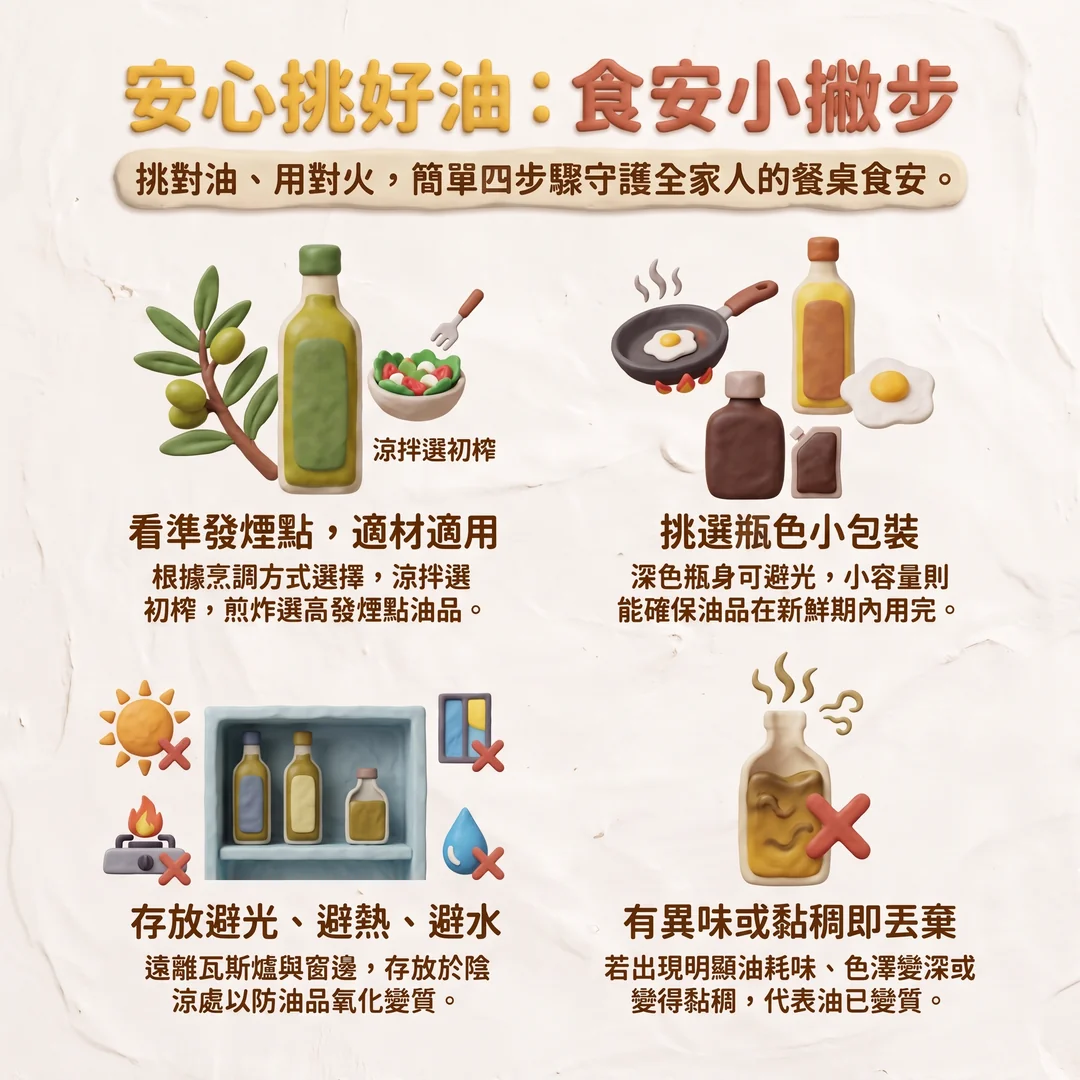 安心挑選好油食安指南(圖/AI生成製圖)