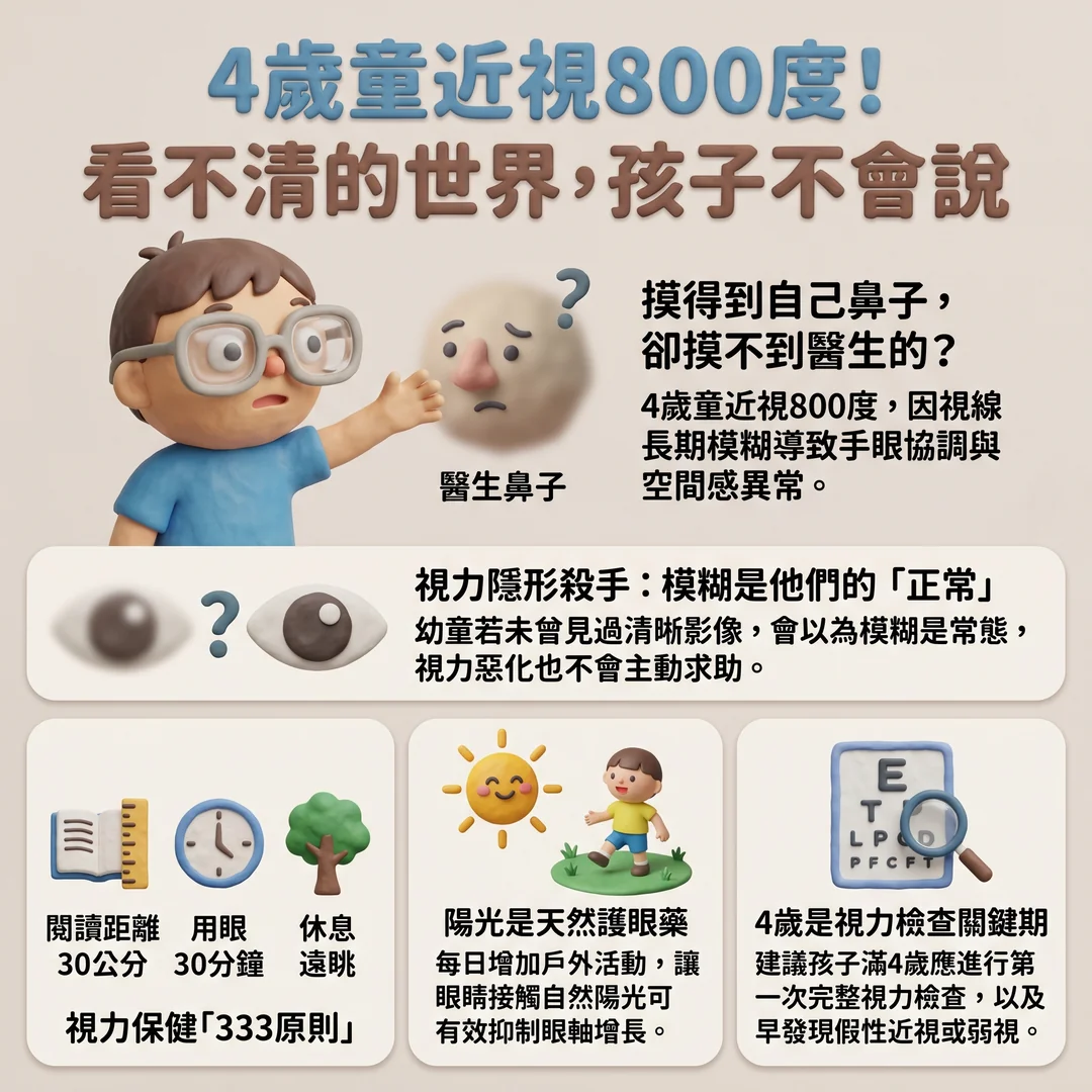 幼兒視力保健衛教指南(圖/AI生成製圖)