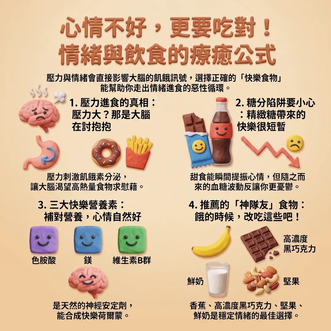 情緒與飲食的療癒公式(圖/AI生成製圖)