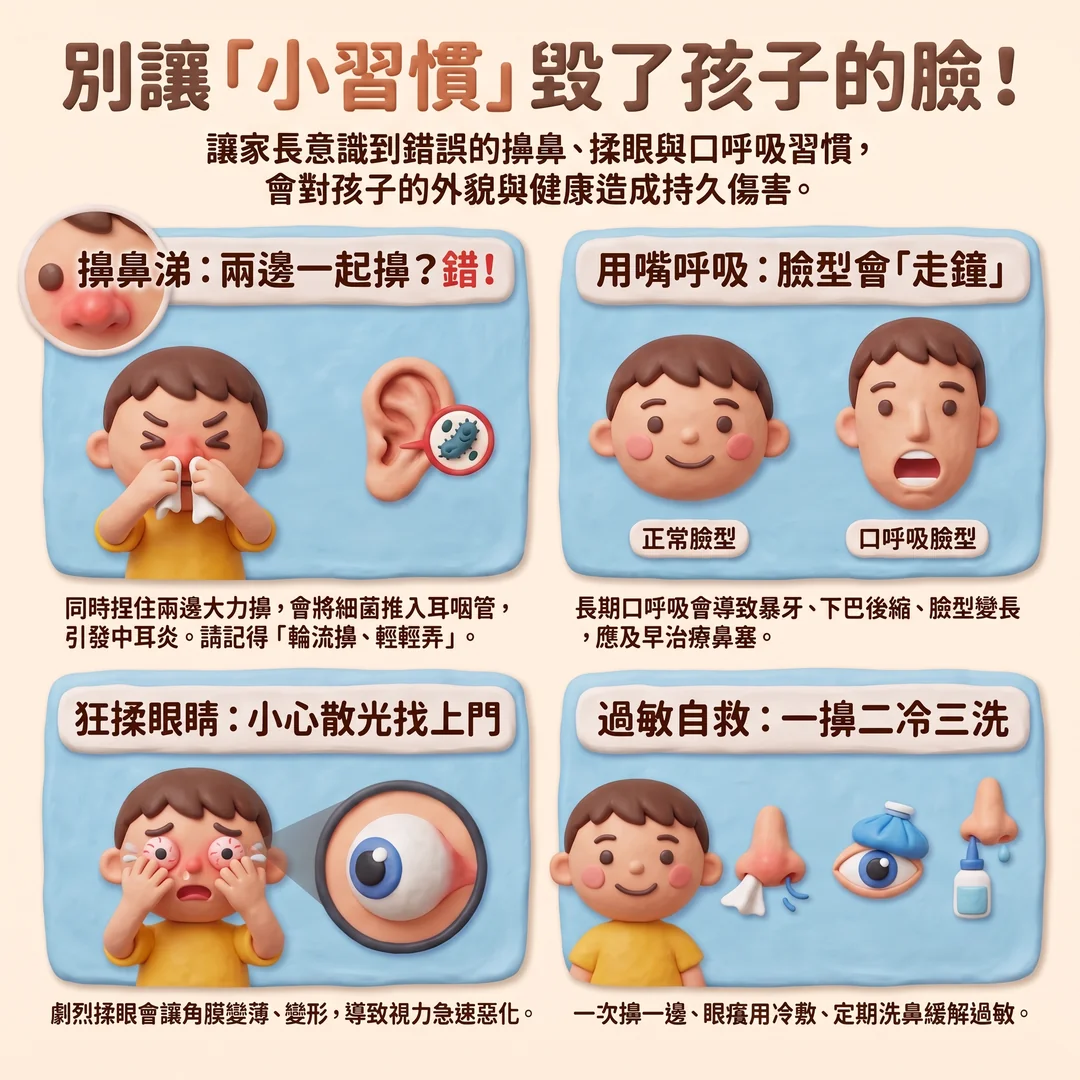 別讓小習慣毀了臉(圖/AI生成製圖)