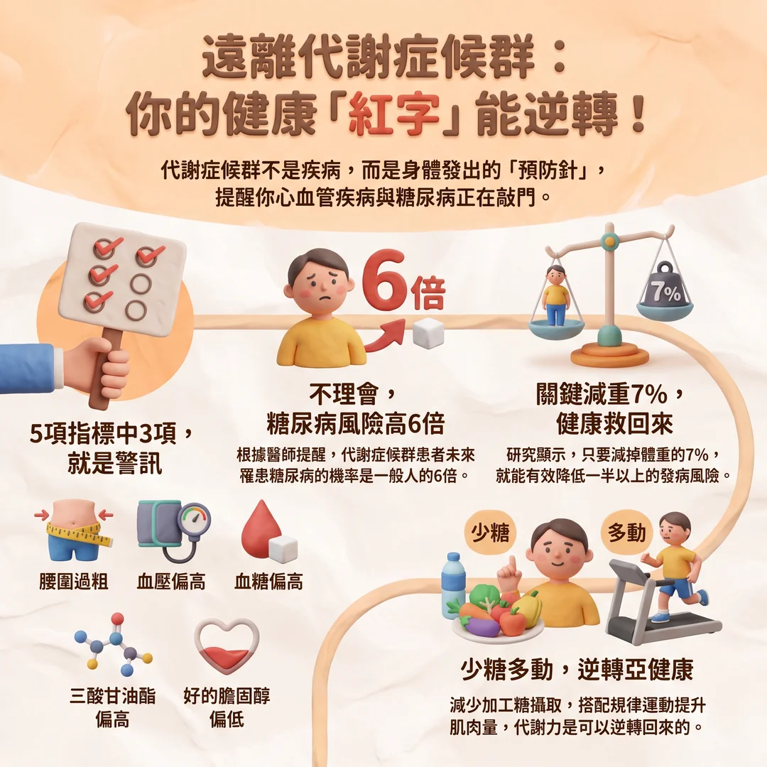 遠離代謝症候群衛教指南(圖/AI生成製圖)