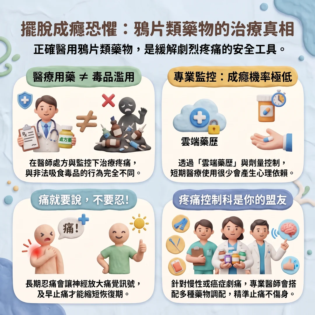 鴉片類藥物治療真相(圖/AI生成製圖)