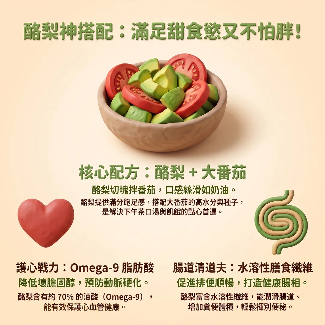 酪梨番茄健康點心配方（圖／AI生成製圖）