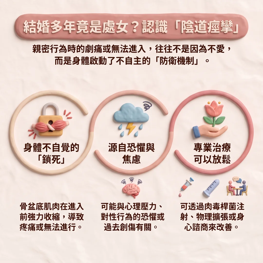 認識陰道痙攣與治療（圖／AI生成製圖）