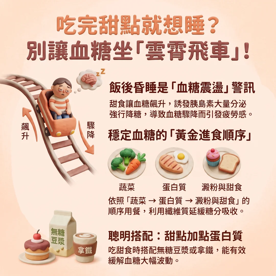 別讓血糖坐雲霄飛車(圖/AI生成製圖)