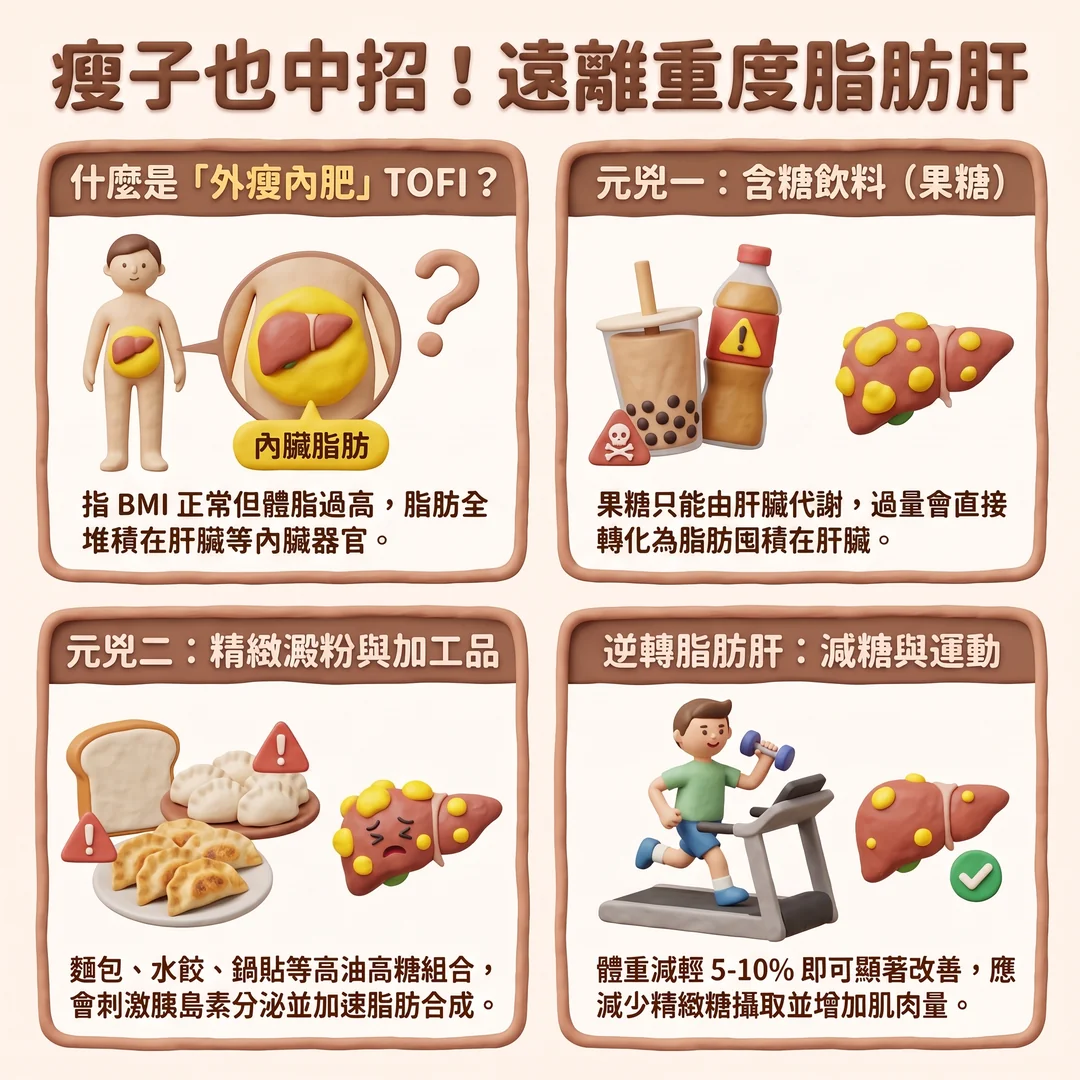 遠離脂肪肝健康指南（圖／AI生成製圖）