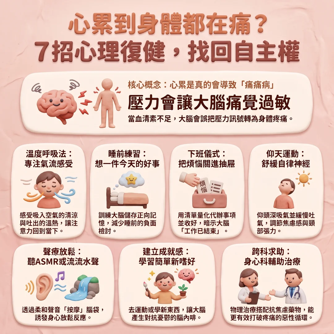 七招心理復健找回自主(圖/AI生成製圖)