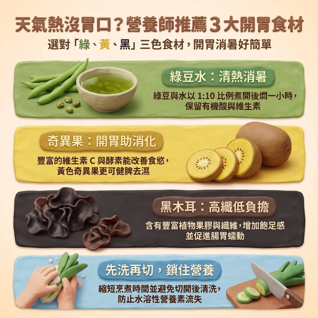 夏日推薦三款開胃食材(圖/AI生成製圖)