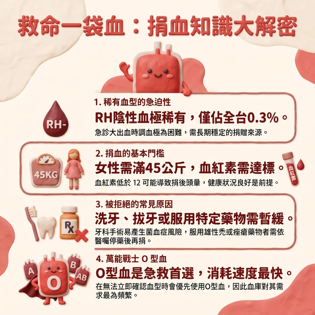 救命一袋血:捐血知識大解密(圖/AI生成製圖)