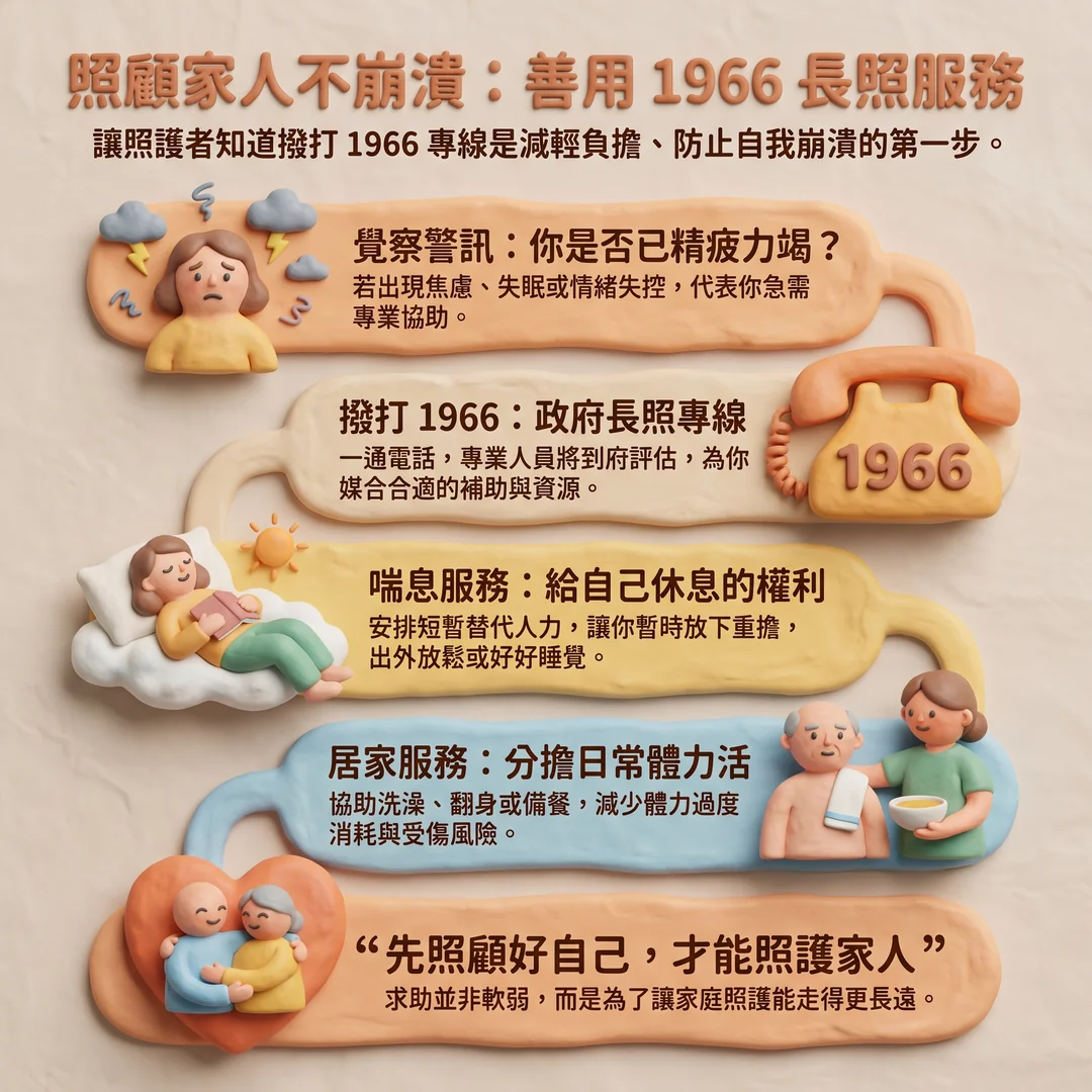 1966 長照服務申請指南(圖/AI生成製圖)