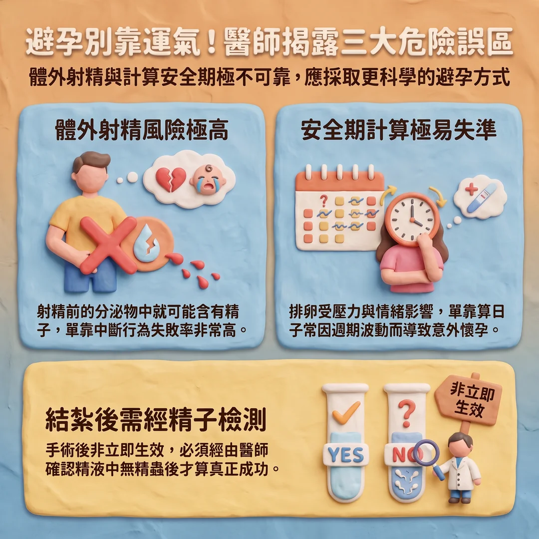 避孕三大危險誤區(圖/AI生成製圖)