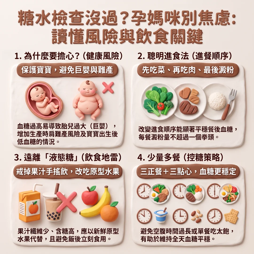 孕期血糖管理飲食指南(圖/AI生成製圖)