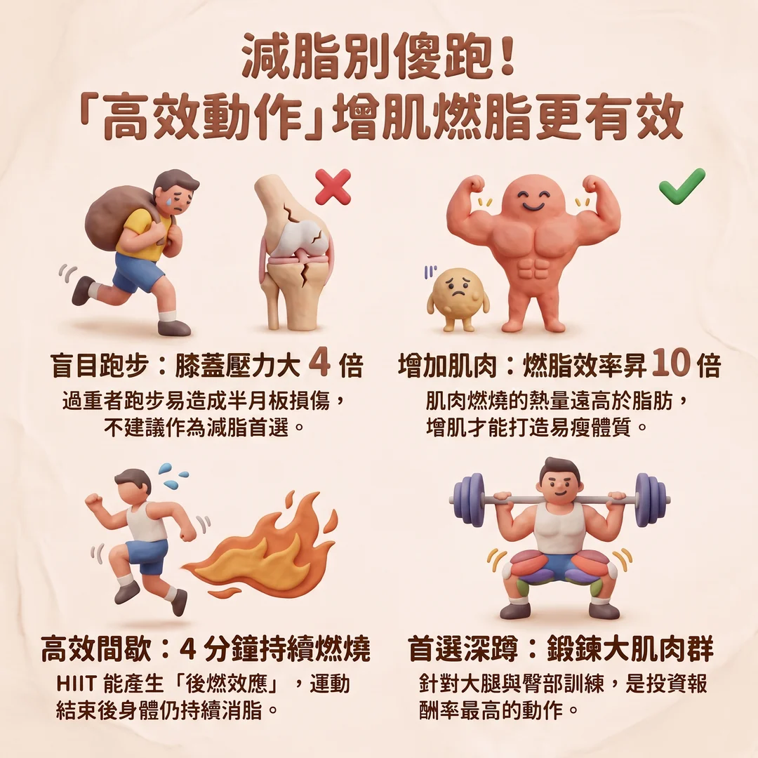 增肌燃脂高效動作指南(圖/AI生成製圖)