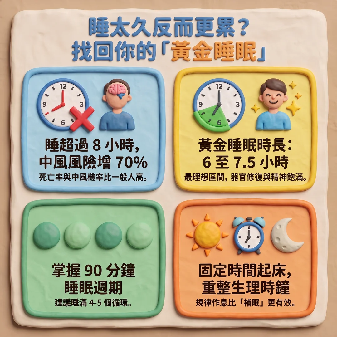 黃金睡眠健康指南(圖/AI生成製圖)