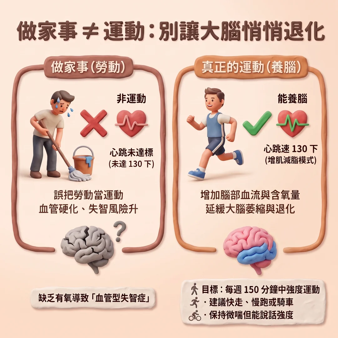 家事不等於運動(圖/AI生成製圖)