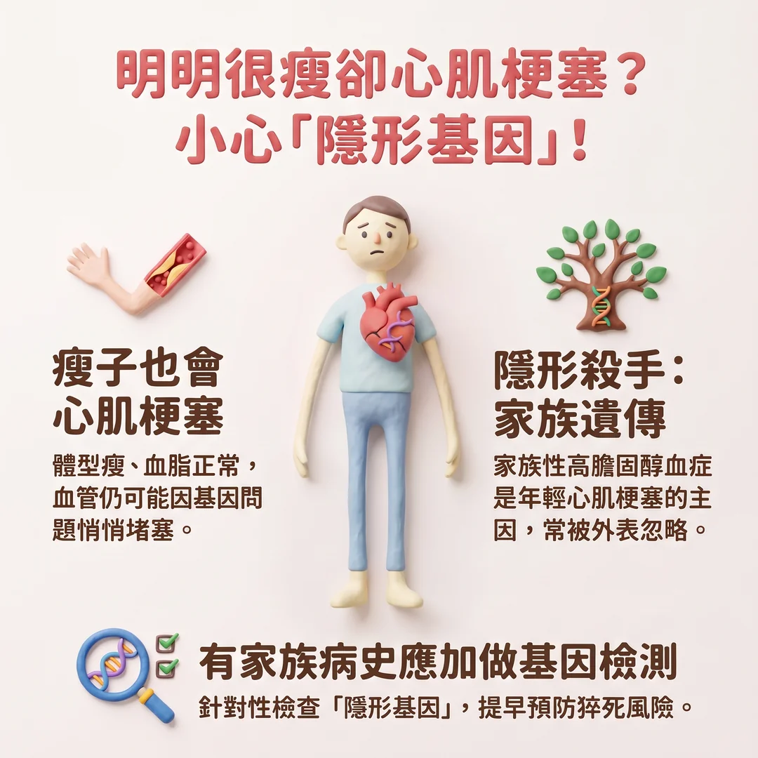 預防隱形基因心肌梗塞(圖/AI生成製圖)