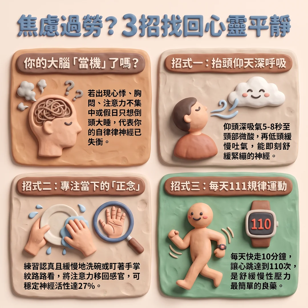 三招找回心靈平靜(圖/AI生成製圖)