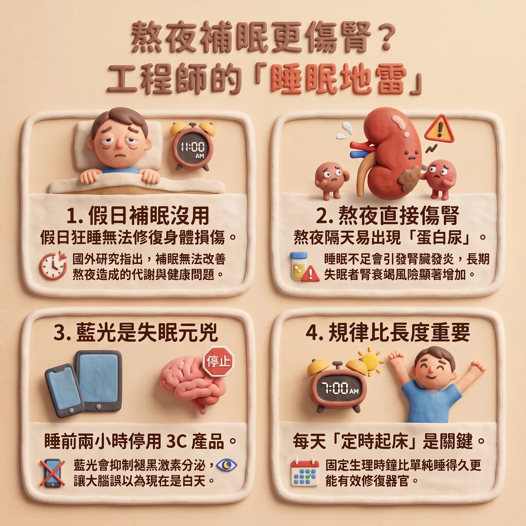 工程師的<a href='/search/tags/睡眠地雷/' target='_blank'>睡眠地雷</a>(圖/AI生成製圖)
