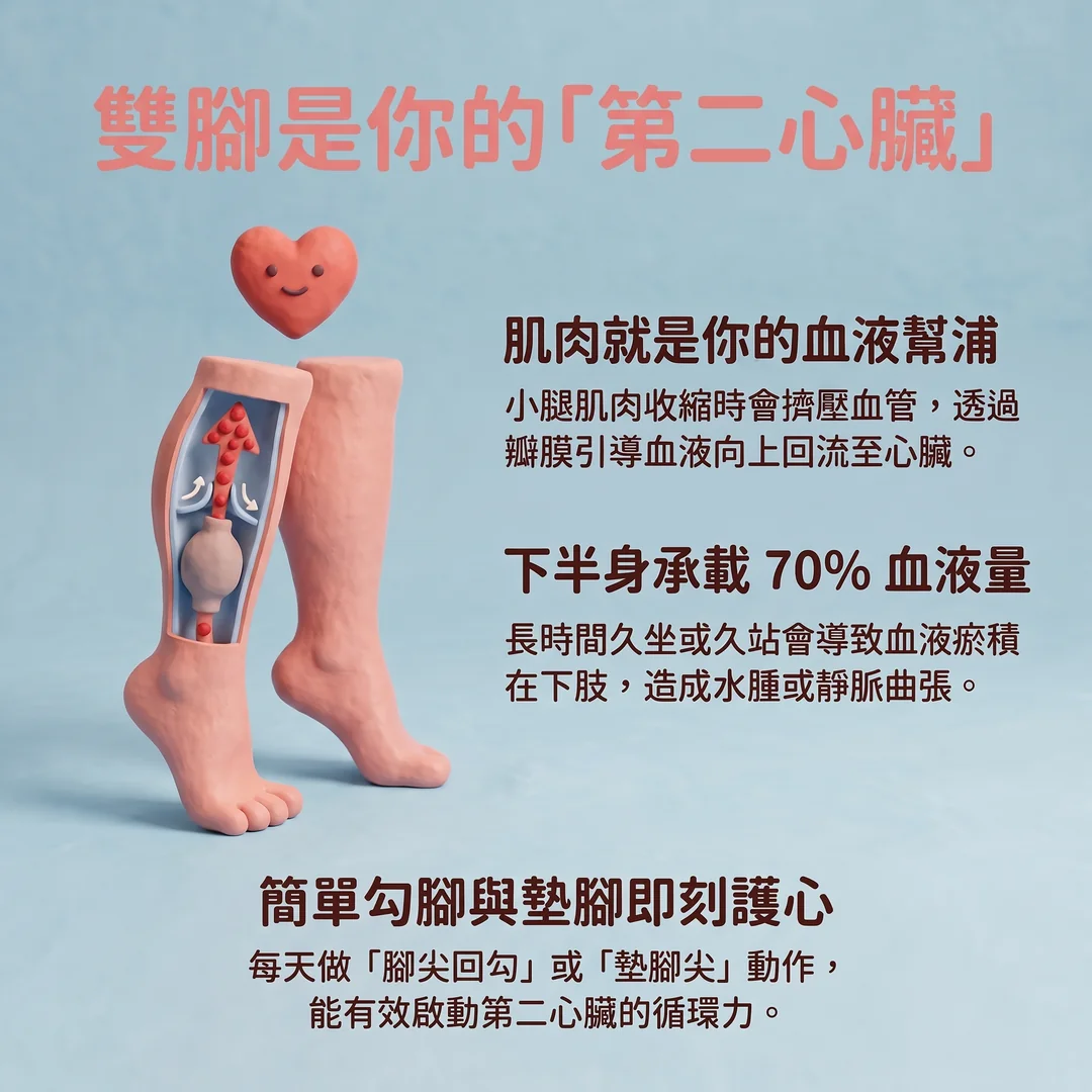 雙腳是你的第二心臟（圖／AI生成製圖）