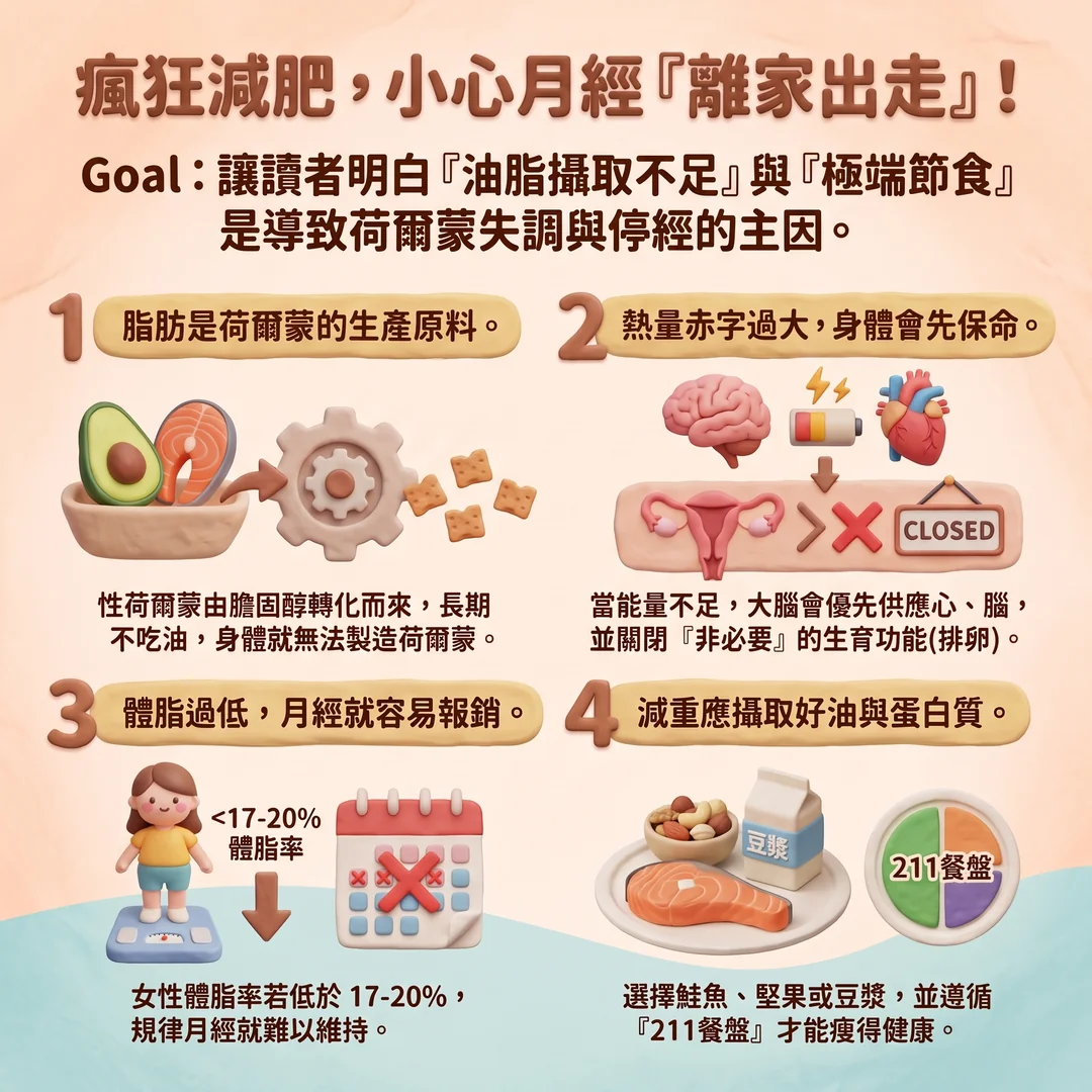 減重與女性荷爾蒙健康(圖/AI生成製圖)