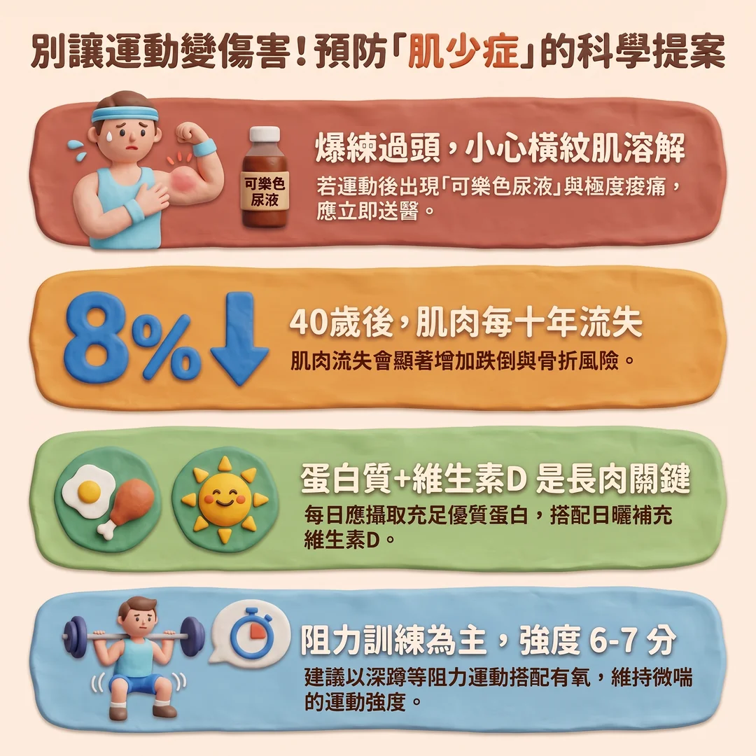 預防肌少症的科學提案（圖／AI生成製圖）