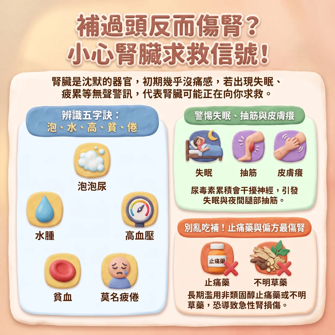 認識腎臟求救信號（圖／AI生成製圖）