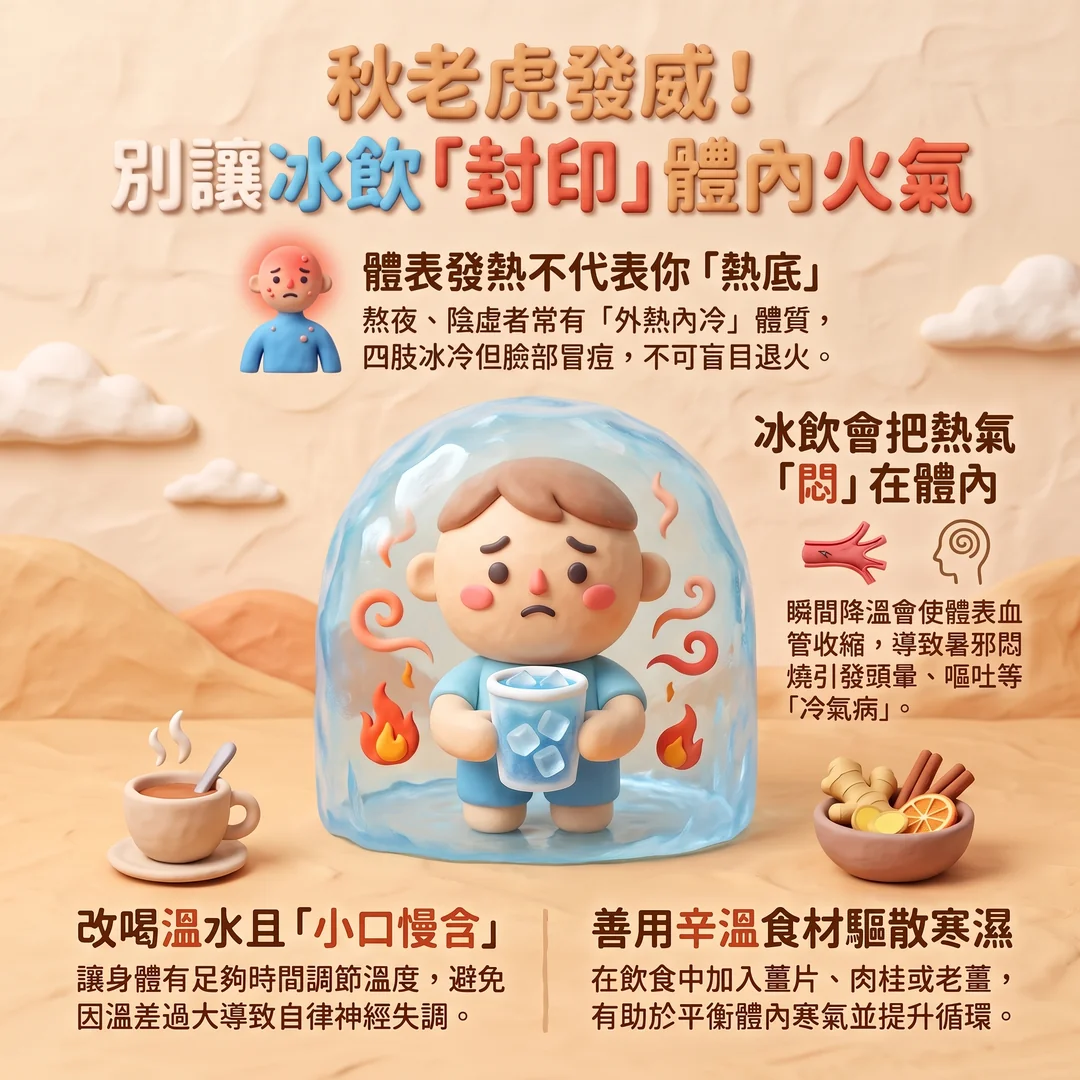 秋老虎飲水健康指南（圖／AI生成製圖）