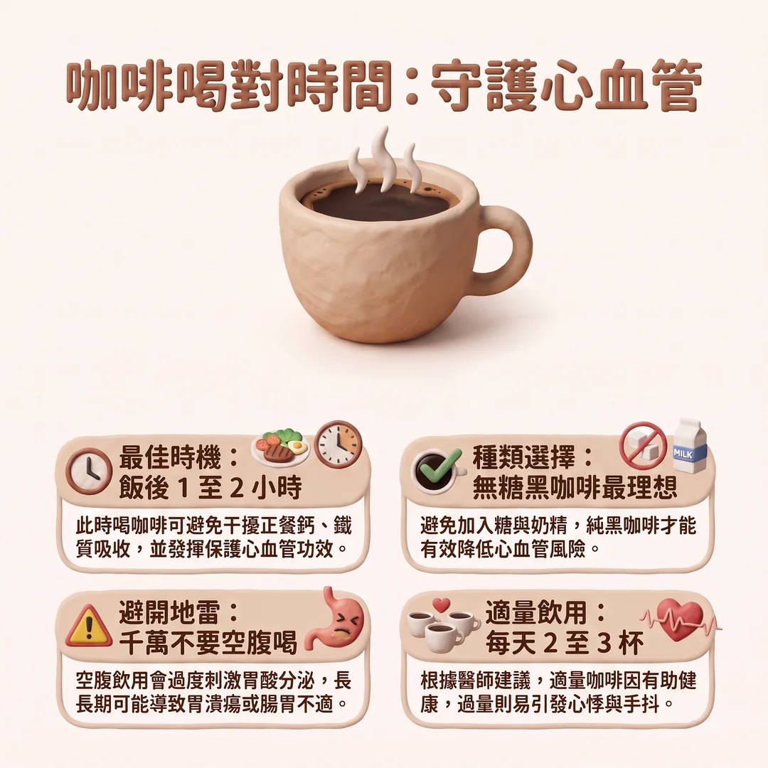 守護心血管的咖啡指南（圖／AI生成製圖）
