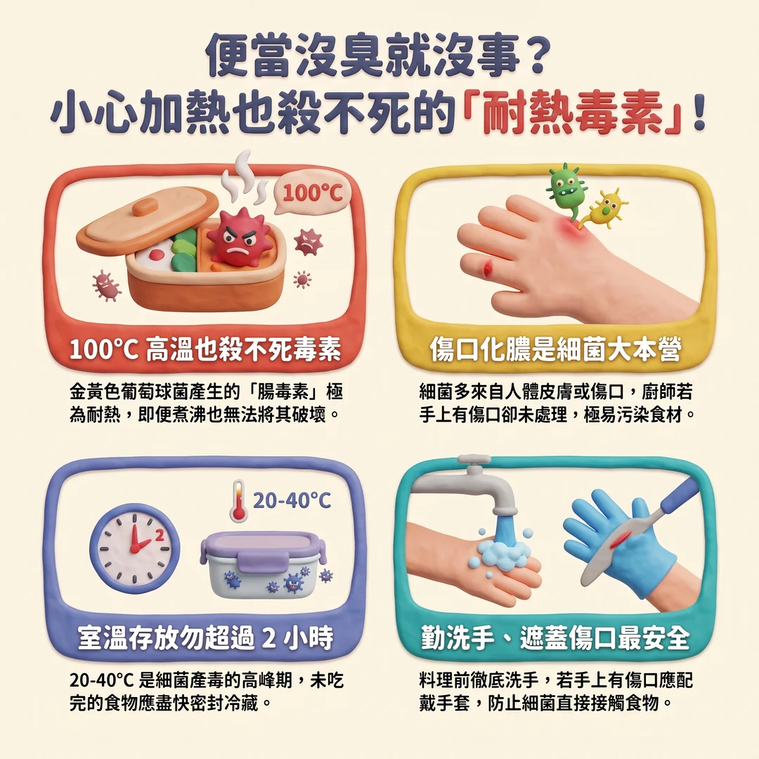 耐熱毒素預防指南(圖/AI生成製圖)