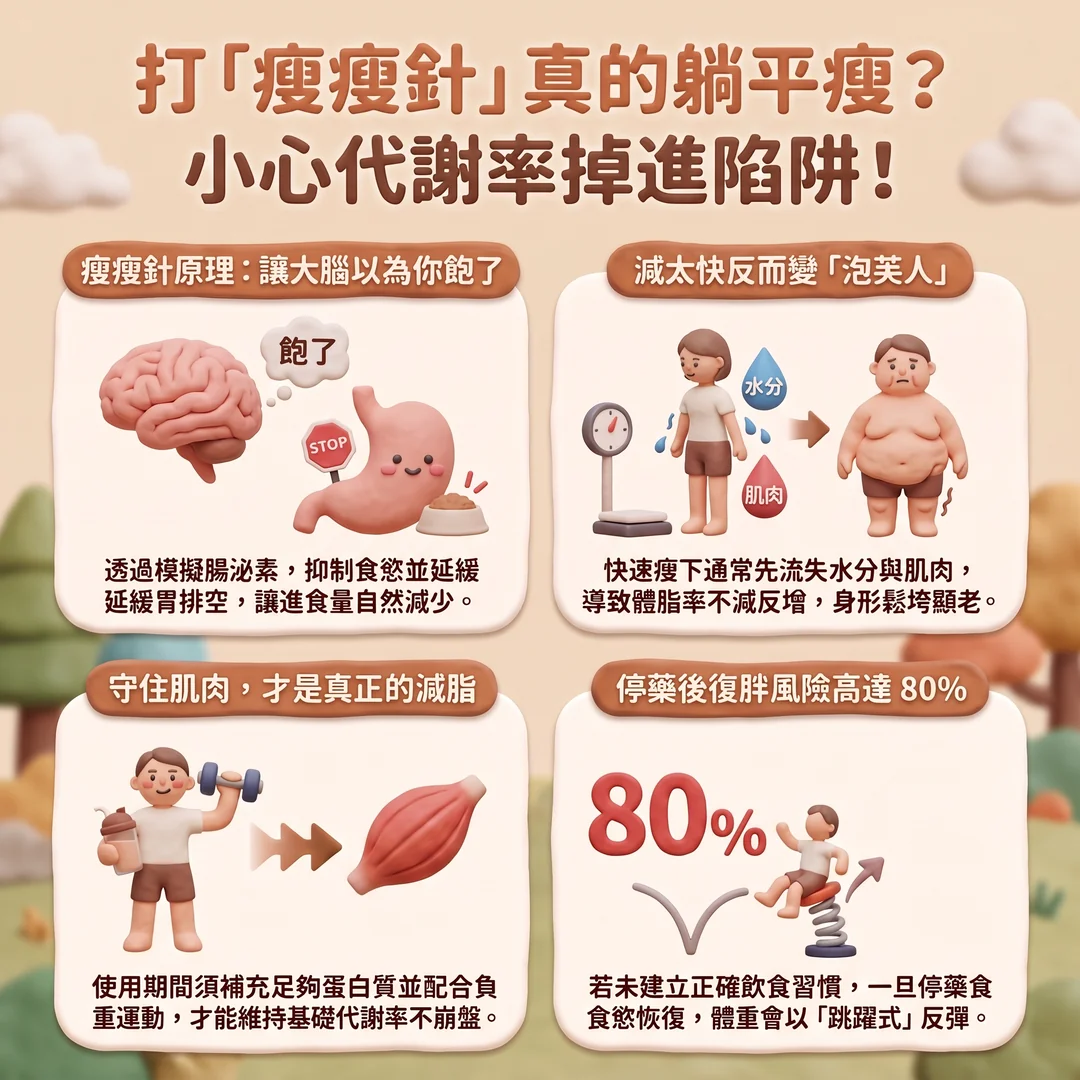 瘦瘦針減重陷阱解析(圖/AI生成製圖)