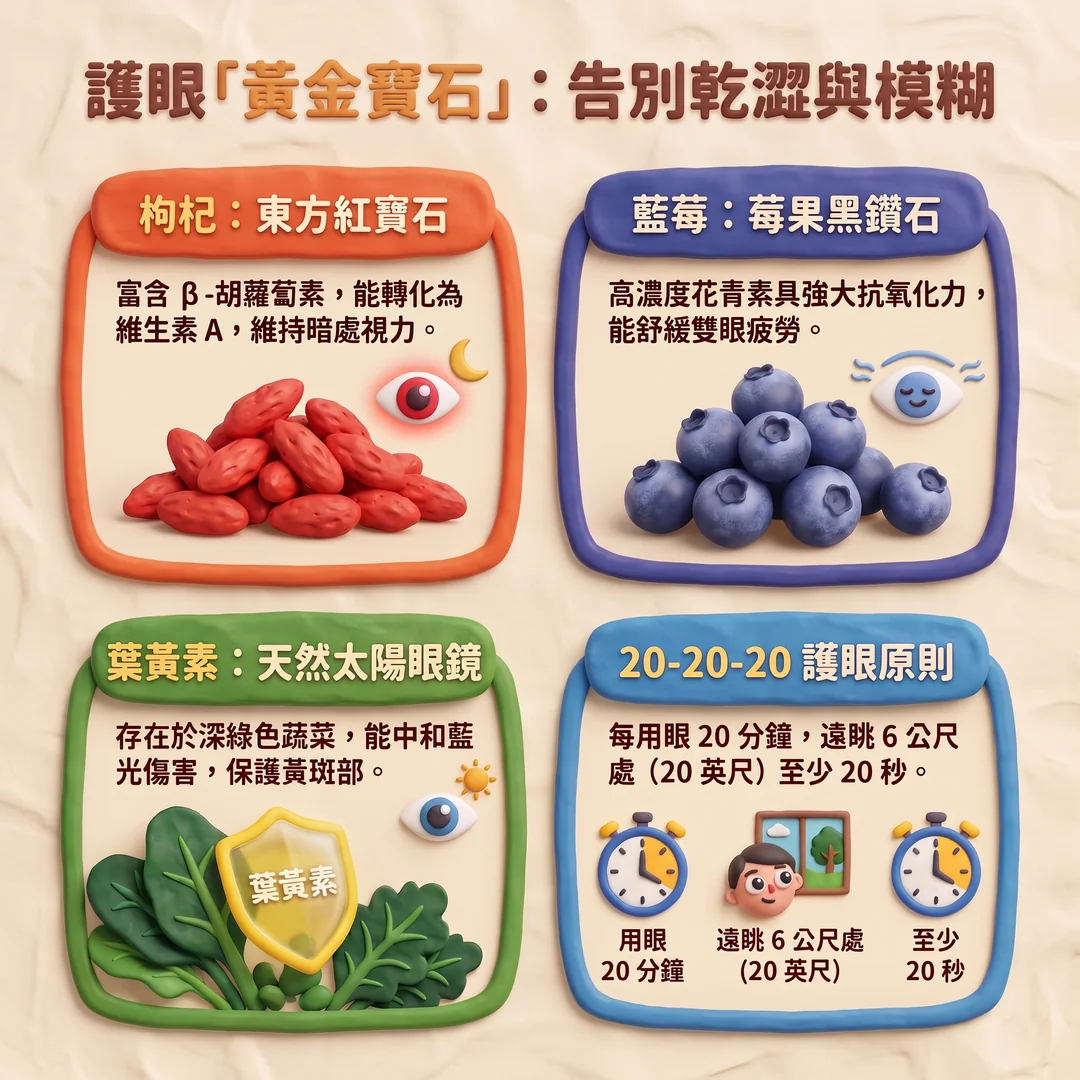 護眼黃金寶石保健指南(圖/AI生成製圖)