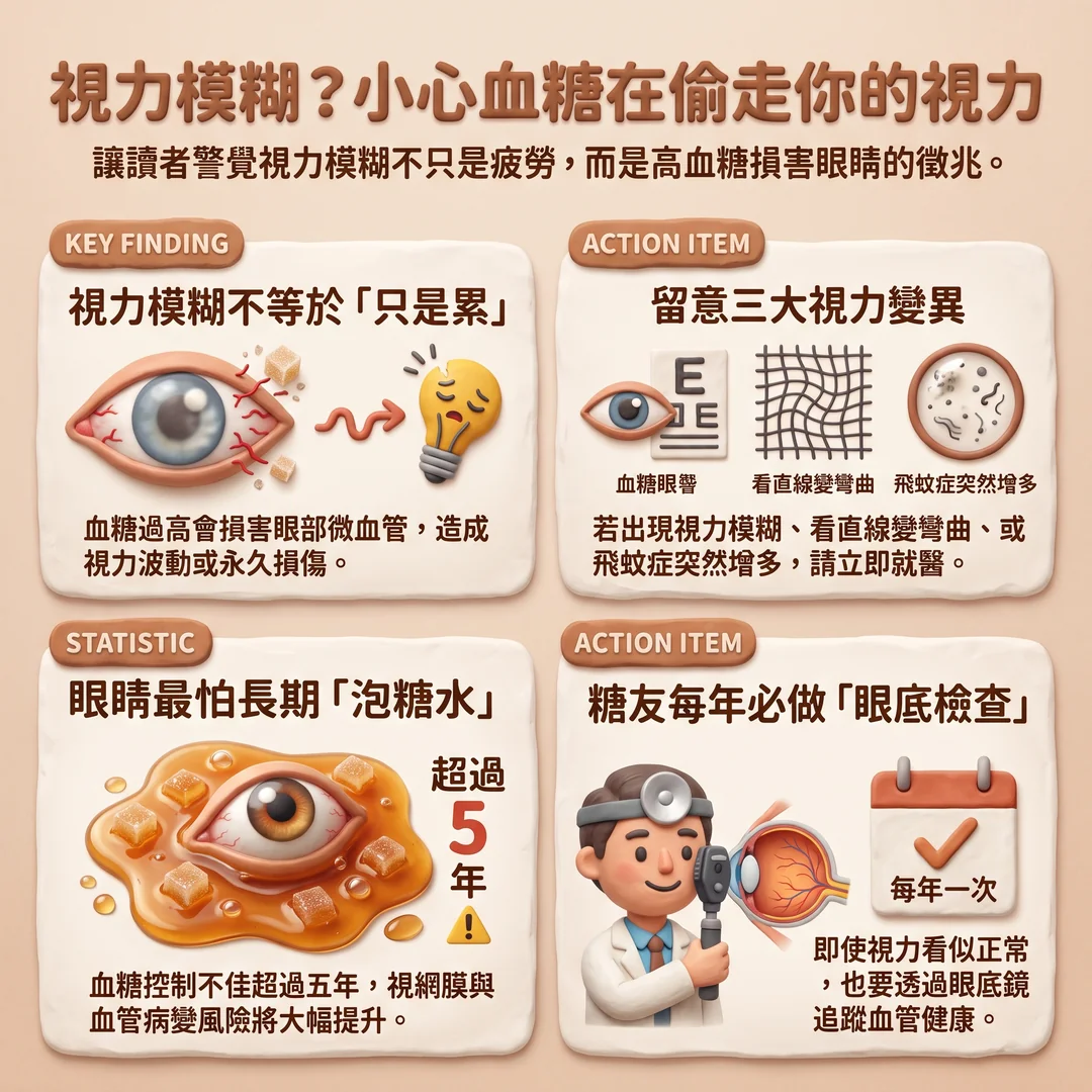 高血糖影響視力健康(圖/AI生成製圖)