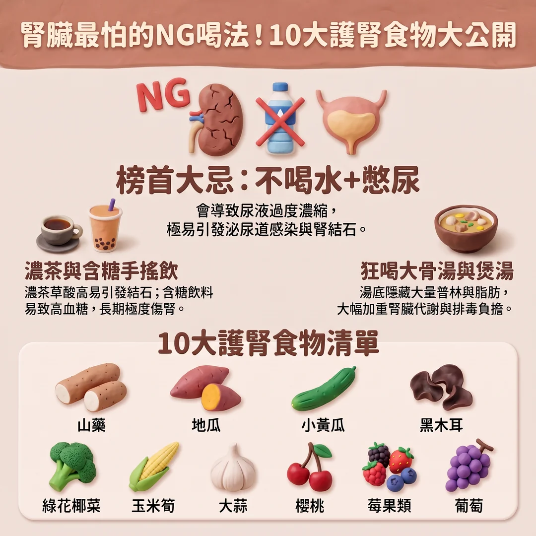 護腎飲食指南（圖／AI生成製圖）