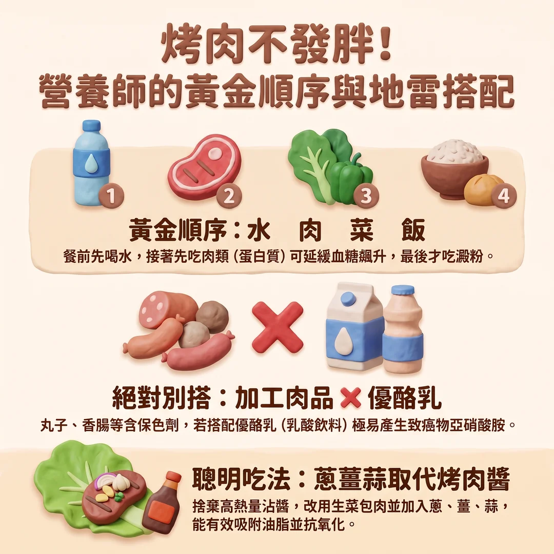 烤肉不發胖指南(圖/AI生成製圖)