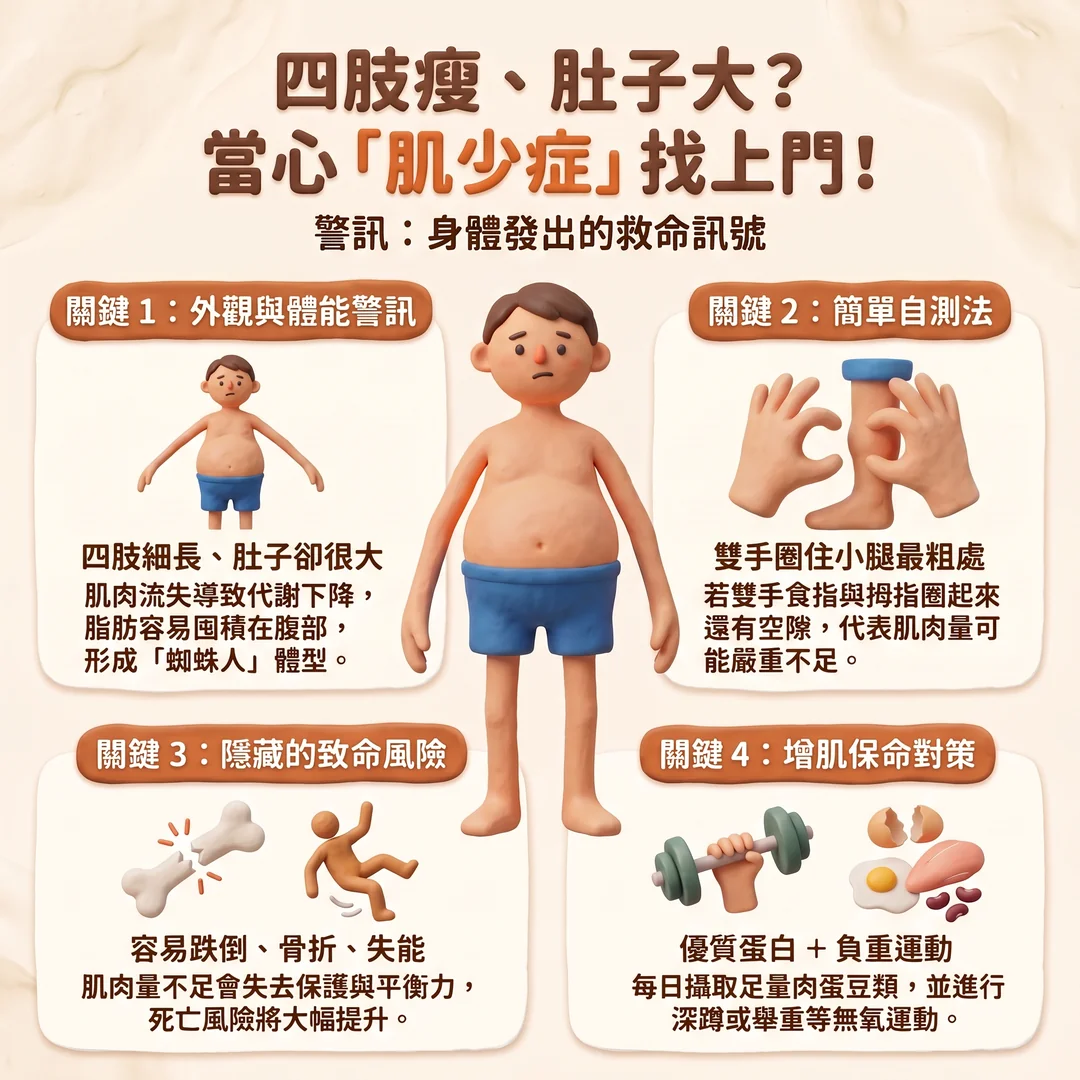 肌少症預防檢測指南(圖/AI生成製圖)