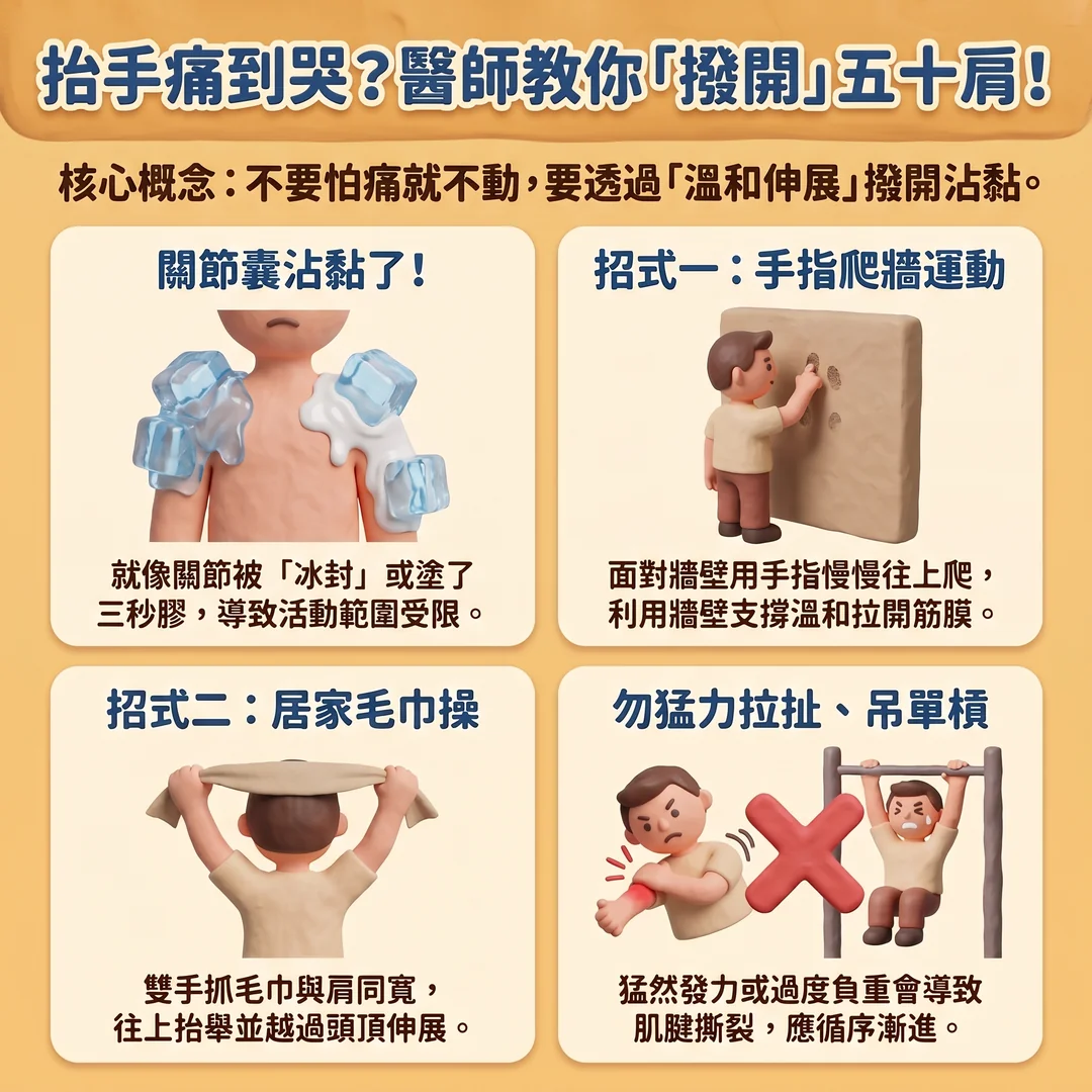 醫師教你緩解五十肩(圖/AI生成製圖)