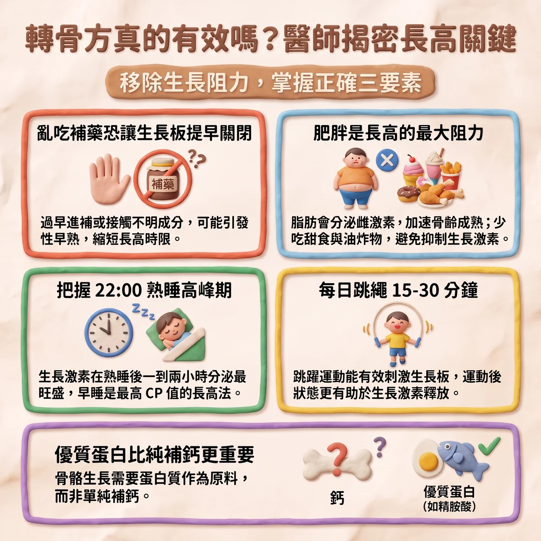 醫師揭密兒童長高關鍵（圖／AI生成製圖）