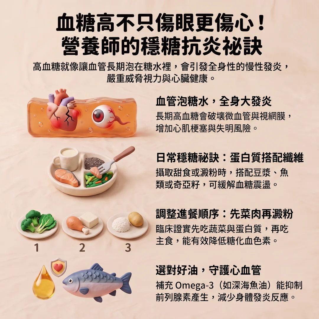 營養師的穩糖抗炎祕訣(圖/AI生成製圖)