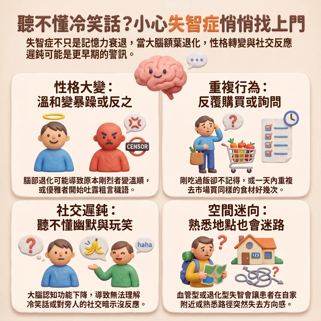 辨識失智症早期警訊（圖／AI生成製圖）