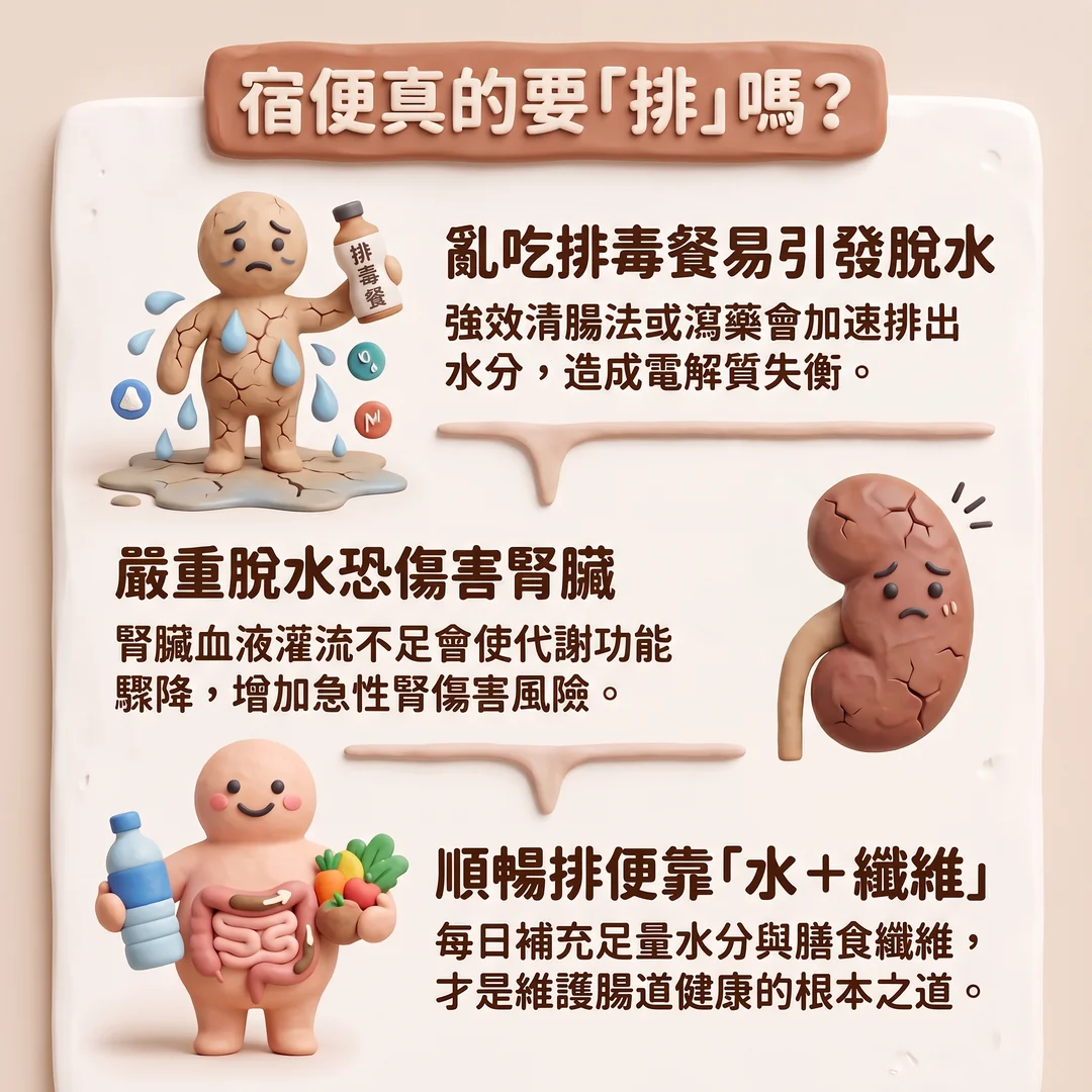 宿便真的要排嗎?(圖/AI生成製圖)