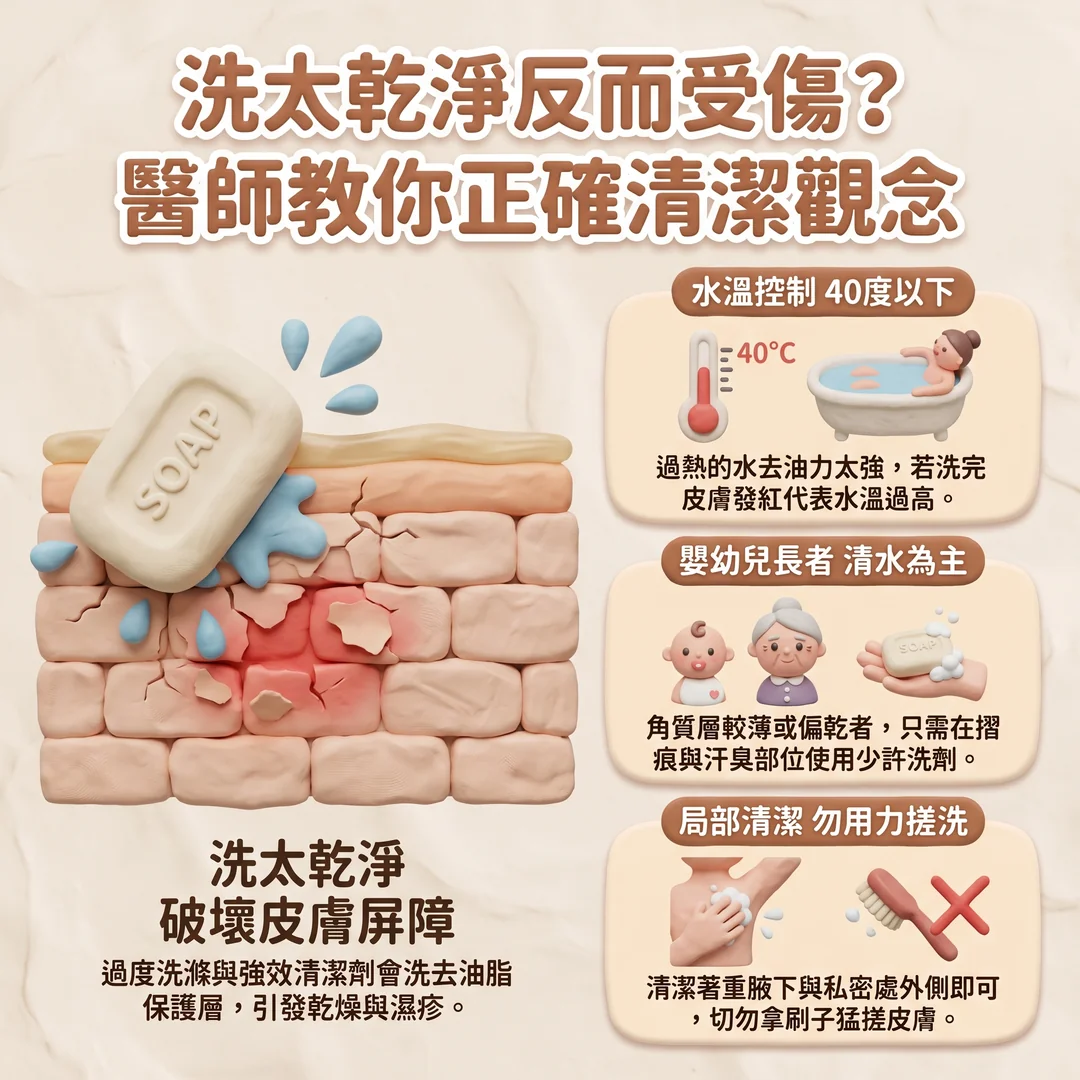 醫師教你正確清潔觀念(圖/AI生成製圖)