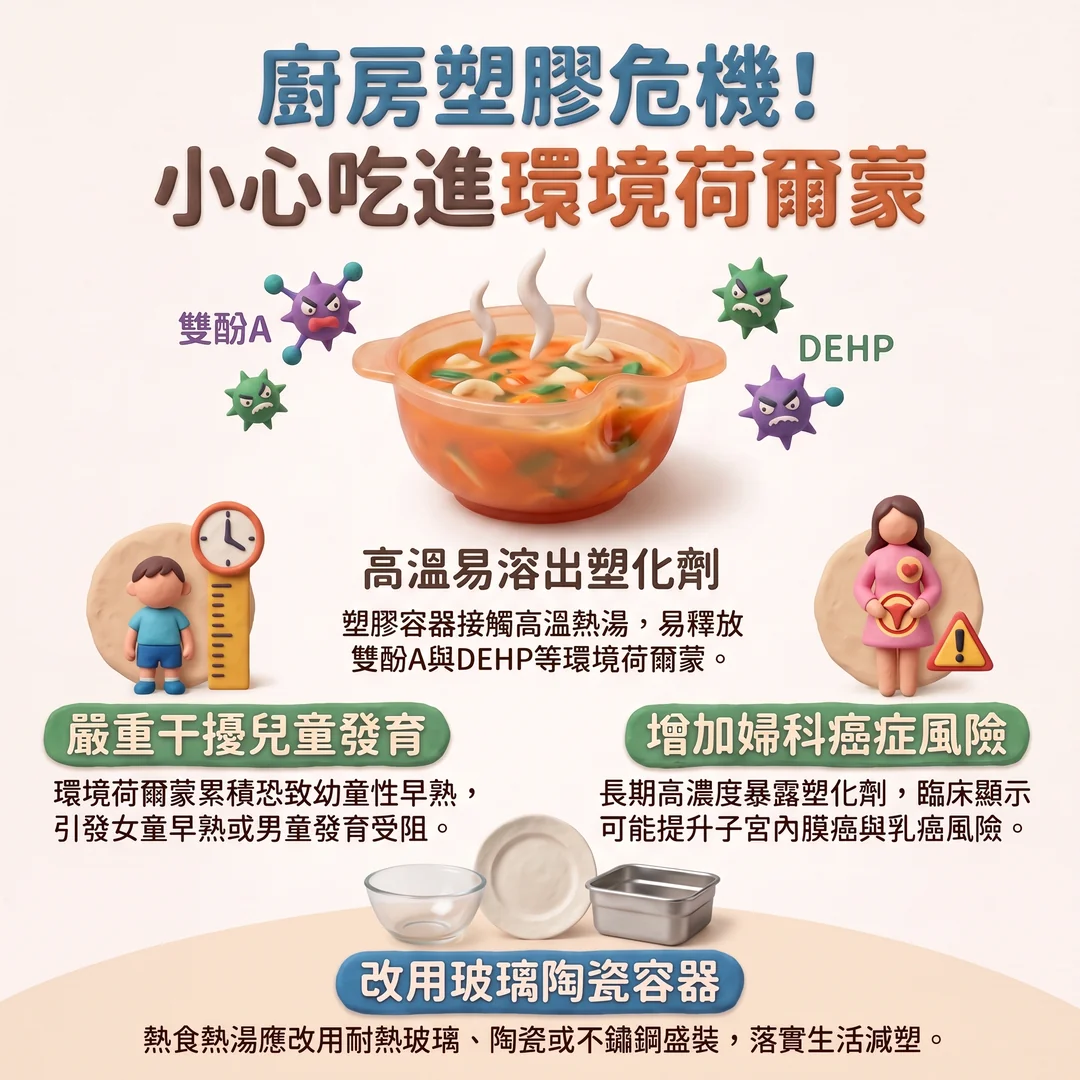 廚房塑膠危機(圖/AI生成製圖)