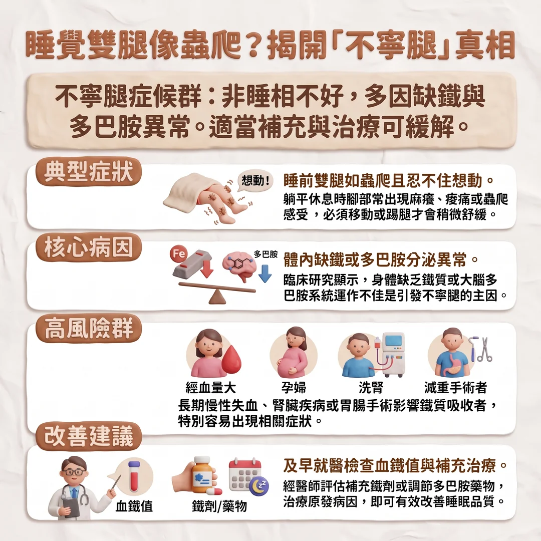 揭開不寧腿真相(圖/AI生成製圖)