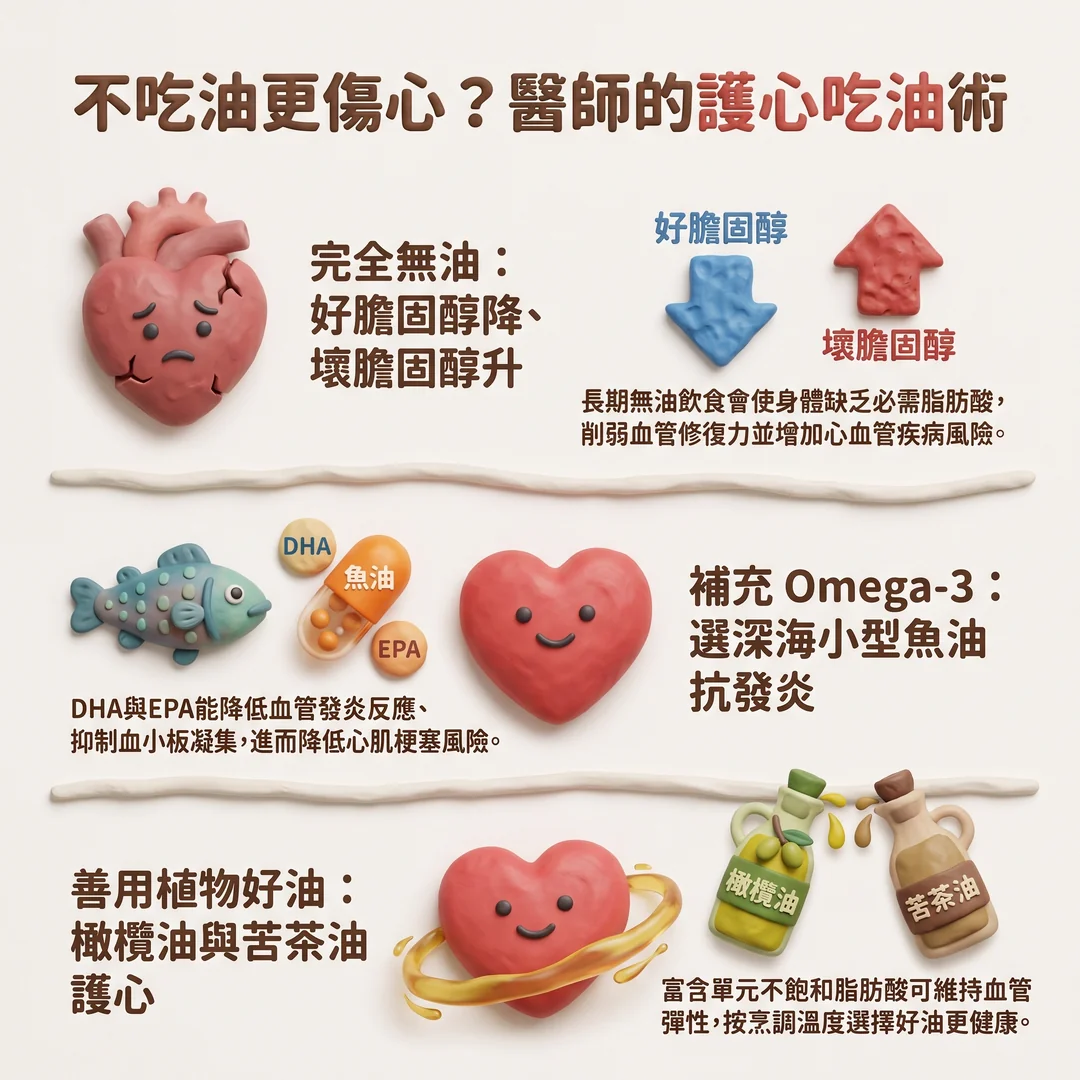醫師護心吃油術(圖/AI生成製圖)